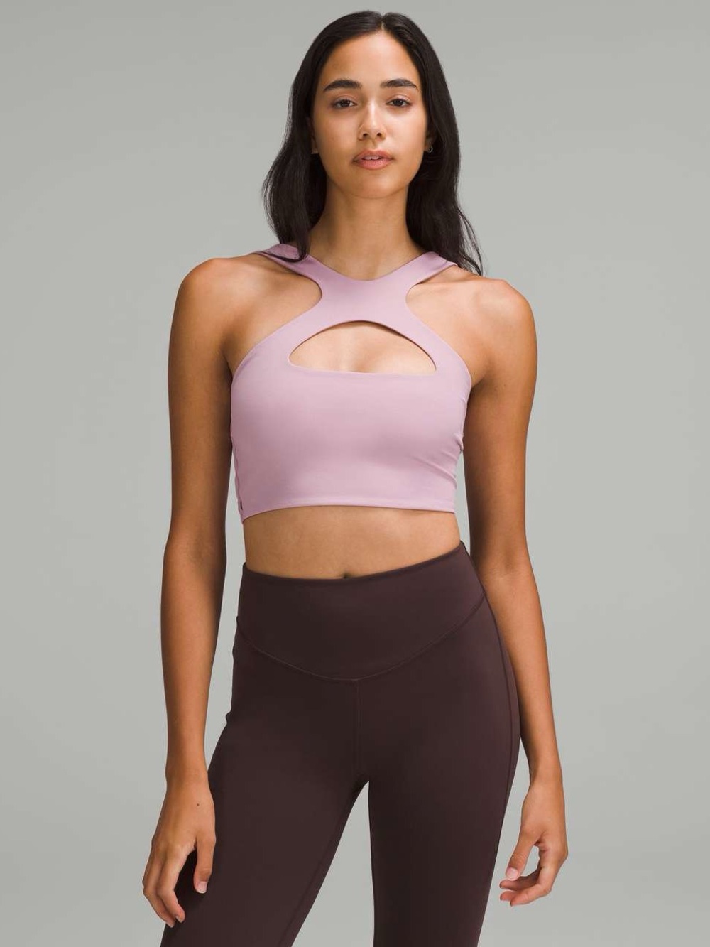 LULULEMON • Bend This Scoop and Cross Bra Rose Blush